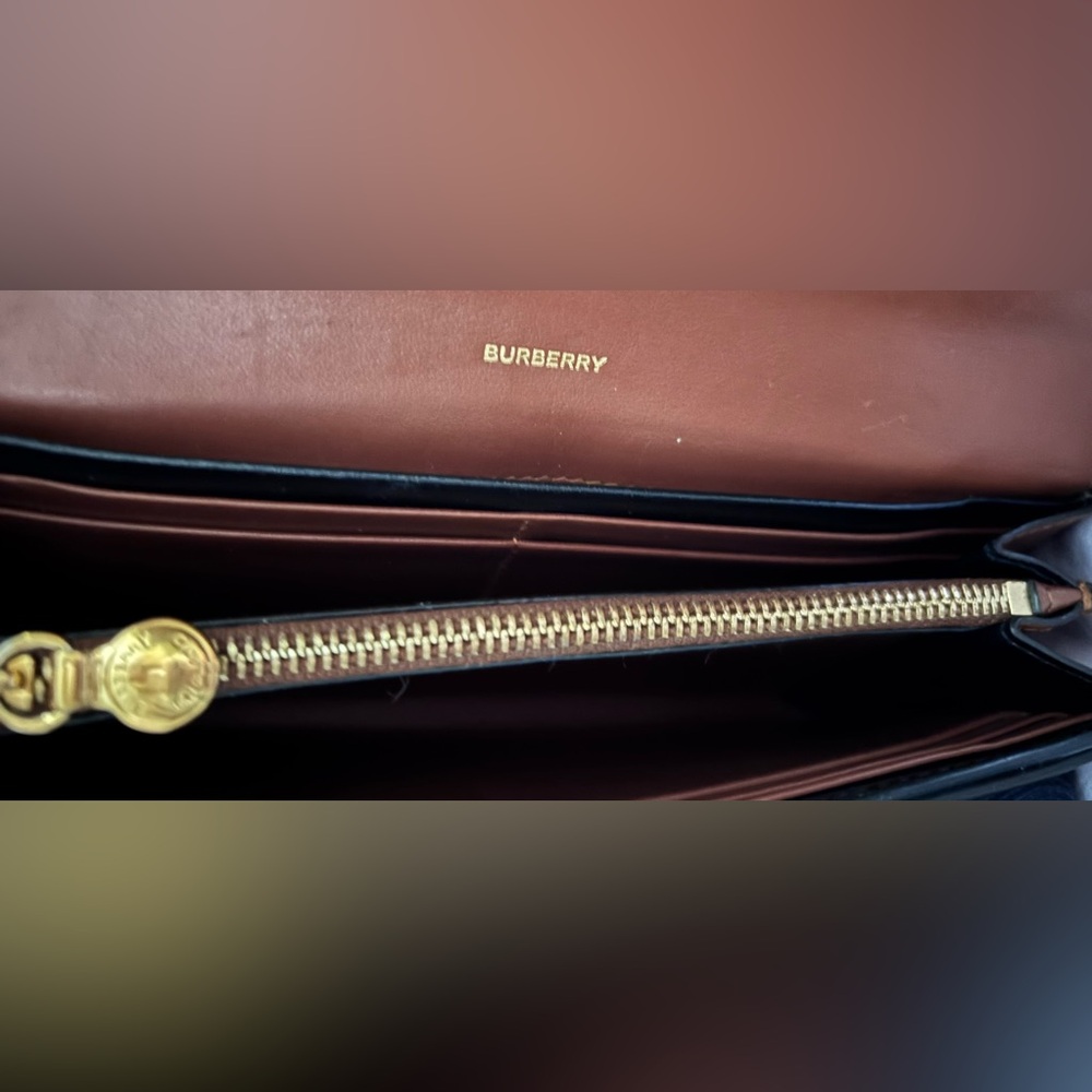 Burberry Authentic Monogram Stripe Brown Coated C… - image 6